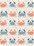 KICPOAY 39x27 Baby Boys Girls Crib Sheets Crabs Beach Fitted Crib Sheets for Standard Baby Mattress