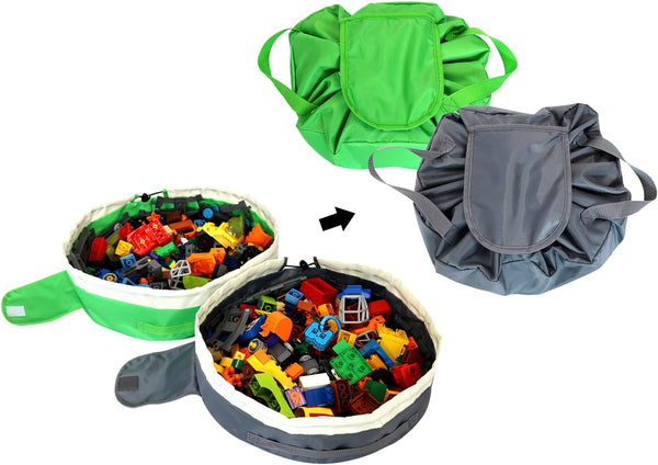 SUMBABO Toy Storage Bag for Lego - 2 PCS Mini Toy Play Mat