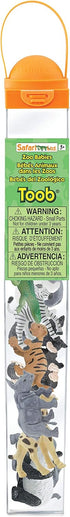 11 3+ Safari Ltd. Zoo Babies TOOB - Figurines: Zebra, Panda, Hippo, Chimpanzee, Rhino, Alligator, Gorilla, Elephant