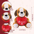 Sew Butiful Plush Puppies - Birthday Gift - for Couples or Kids - for Him - for Her - Amor - Te Amo - Puppy Love - Dog