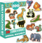 ZOO Animal Magnets for Kids, Real LARGE Fridge Magnets for Toddlers, Magnetic Educational Toys for 3 Year Old Baby
