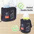 Fockety 47.3 12.1cm Bottle Warmer, USB Powered LCD Display Adjustable Temperature Baby Bottle Warmer Dual Bottles