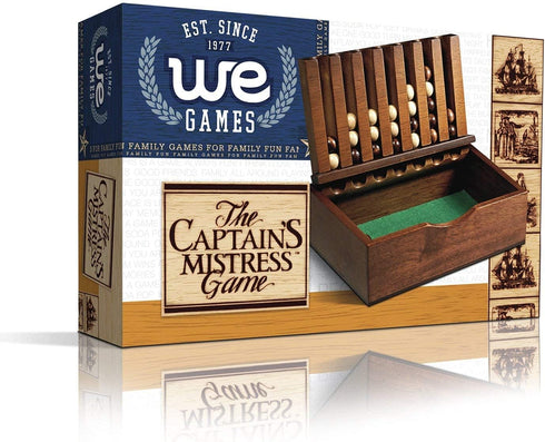 WE Games Wood Captain's Mistress (4-in-a-Row) Connect Game