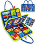 Busy Board Montessori Toys for 1-4 Year Old Boys & Girls, Sensory Educational Travel Toys for Fine Motor Skills