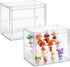 Acrylic Display Cases for Collectibles, 3 Tier Clear Shelf Boxes for Figures,