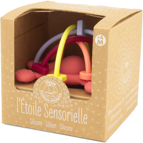 Ulysse Couleurs d'Enfance Silicone: Brick RED Star Teeth Ring