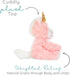 Cozy Princess Pink Unicorn - Microwavable & Weighted Plush Stuffed Animal - Heated Plushie for Warmth - Cute, Soft, Toy