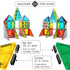 Jasonwell Magnetic Tiles, Kids Magnetic Blocks Building Sets, 3D Magnet Tile Building Toy for Educational STEM Toys for