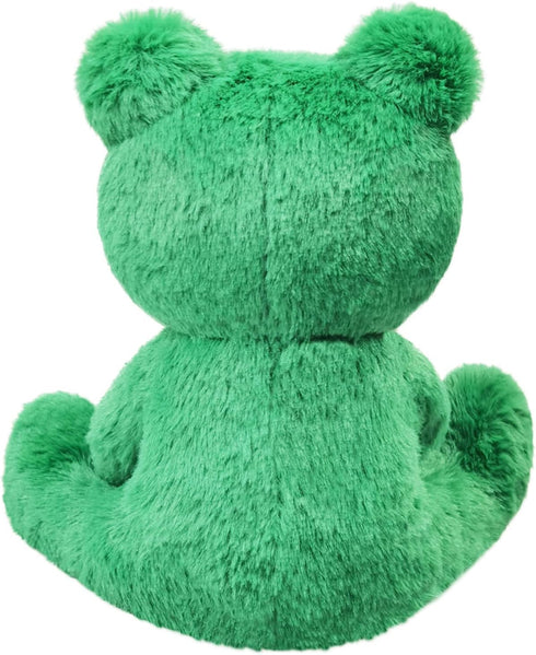 Green Frog Plush Toy - Cute Furry Stuffed Animal for Boys Girls, Gifts for Kids or Girlfriend, 8.5 Inches