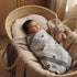 100% Cozy Knit Baby Swaddle Blanket - Luxury Cotton Soft Receiving Swaddle Crib Stroller Blanket for Shower Gift