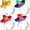 Juvale Sombrero Party Hats 24-Pack - Mini Mexican Hat Favors for Fiesta Party Decorations, One Size