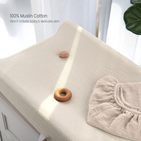 Muslin Changing Pad Covers for Baby - Termichy Diaper Changing Sheets