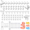 Generic 86Pack Baby Proofing Kit: Baby Locks(Strip-Shape 8Pack,U-Shape 4Pack), Baby Corner(Ball-type 20Pack,T-type 10Pack,