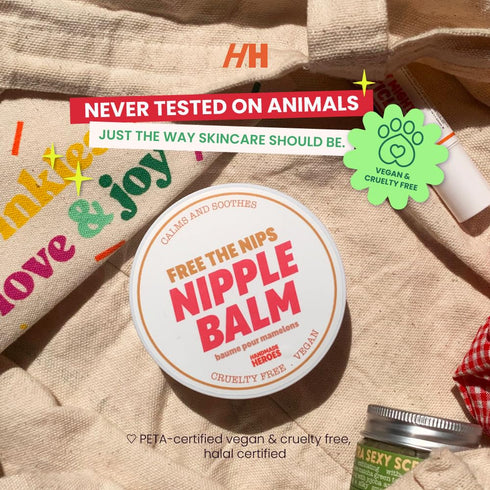 100% Natural Nipple Cream Safe for Breastfeeding - Handmade Heroes Nipple Balm Breastfeeding Essentials Post Partum