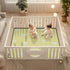 EtherSpher 50'' 50''alfombrilla Different Stars Baby Yellow White Soft Padded Baby Floor Play mat for Indoor Outdoor