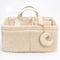 Orelle Boucl Diaper Caddy Organizer with Matching Pouch & Moon Pendant |