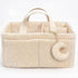 Orelle Boucl Diaper Caddy Organizer with Matching Pouch & Moon Pendant |
