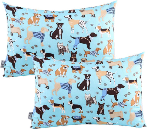 Toddler Pillowcases - 2 Pack Pillowslip Case for 13 x 18 or 12 x 16 Bedding Pillow Cover for Kids
