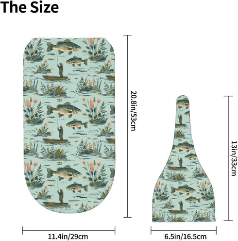 Sets Fisher and Bass Fishes Newborn Swaddle Blankets Hat Soft Baby Receiving Blanket Swaddle Sack for Baby Shower