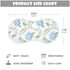 KICPOAY 4 22 11 Inch Muslin Baby Burp Cloths, Blue Floral Hydrangeas with Leaves Baby Bibs Rags Comfy Soft Absorbent