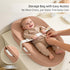 Baby Changing Pad, Waterproof Vegan Leather Wipeable Diaper Changing Pad with Safety Strap Non-Slip Changing Mat