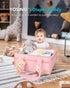 13 YOSING Cute and Playful Pink Diaper Caddy Organizer, Compartments, Adjustable, Baby Diaper Caddy for Car, Changing