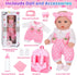 12" Backpack Box,12 Inch 3+ DONTNO Baby Doll with Carrier in Gift Realistic Baby Dolls with Clothes and Accessories,Toy