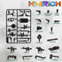38 Pcs WW2 Military Weapons Pack, Soldier Style Weapon Accessories for Classic Building Blocks, Age 6 to 15