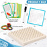 2Pack Wooden geoboards with Rubber Bands Montessori Toys, Mathematical Education Toy for Kids with Pattern Cards