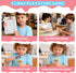 Minnot 32 Set Counter 3 4 5 6 7 8 Wooden Ice Cream Toys pcs Pretend Ice Cream Play with Scooper, Menu, Fake Money