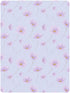 miaozhen 1 Pack 52x28 Cotton Baby Crib Sheets Ultra Soft Daisy Flower Pastel Purple Playard Mattress Sheets for Nursery