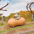 Mcphee Archie Possum in a Peanut Pull Back Toy Car, Model 12967