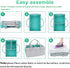 Baby Diaper Caddy Organizer for Boy or Girl, Large Nursery Storage Bin Basket for Changing Table and Car