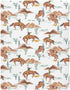 CHUROUSY 28x52 Inch Western Cowboys Crib Sheets for Boys Girl Vintage Desert Cactus Cowboy Wildlife Fitted Mattress