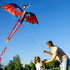 HENGDA KITE Upgrade Classical Dragon Kite, 55"x62" Stereoscopic Easy to Fly for Kids & Adults