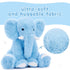 MorisMos Blue Elephant Stuffed Animal, Soft Plush Toy for Girls & Boys, 20 Inches