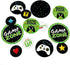 Giant Circle Confetti - Big Dot of Happiness Game Zone - Pixel Video Game Party Decorations - 27 Count