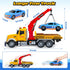 15" 3 4 5 6 SpringFlower Large Tow Truck Toy, Toy for Years Old Boy Toddlers, Truck Vehicle with Racing Car, Traffic