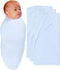 RATIVE Stretchy Swaddle Blanket with Headband Cap for Unisex Newborn Baby, 0-3 Months Boys Girls