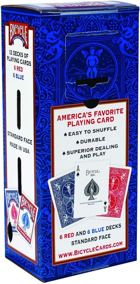 Bicycle 595954 Standard Rider Back Poker Playing Cards, 12 Decks