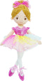June Garden 16" Polina Ballerina Princess Doll - Soft Plush Stuffed Toy in Pink Outfit - Gift for Toddler Girls