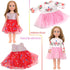 18-Inch 5 Sets 2 (8 Set 3-10 MSYO Doll Clothes & Accessories Kit: Pre-Styled Outfit + Pairs of Shoes Styles Available)