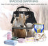 HJTRW Backpack Mummy Backpack Diaper Bag for Women Waterproof Large Nappy Bag Cute goat Nursing Bag