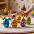 Pack 30 2 Inch Fake Eggs to Paint, of Smooth Standable Wooden Eggs for Crafts, Wooden Easter Egg Decor, Wood Chicken