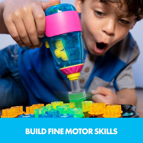 Set 3+ Educational Insights Design & Drill Brightworks - Light-Up Toddler Tool with Real Working Electric Toy Drill
