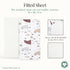 2 Pack Evolur Grizzly Bear Light Crib Sheet, Fitted Crib Sheet for Standard Crib and Toddler Mattress, Soft