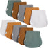 Organic Muslin Burp Cloths for Babies, 10 Pack Extra Soft and Absorbent Spit Up Rags for Boys Girls