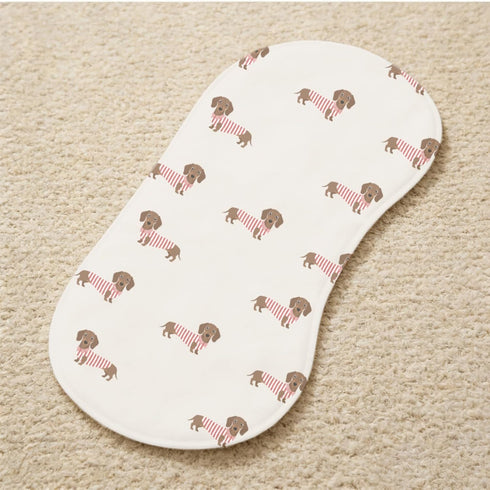 JoyframeAI 5Pack Cartoon Baby Burp Cloths for Boys Girls, Puppy Dog Baby Burping Cloths, Soft Cotton Super Absorbent