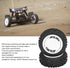 Alomejor 2Pcs Rubber RC Car Rear Tires Set for 124007 Remote Control Car