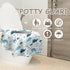 DEEKI 20 Pcs Toilet Seat Covers Disposable for Kids&Adults, Extra Large No-Slip Waterproof for Kids Toddler Potty